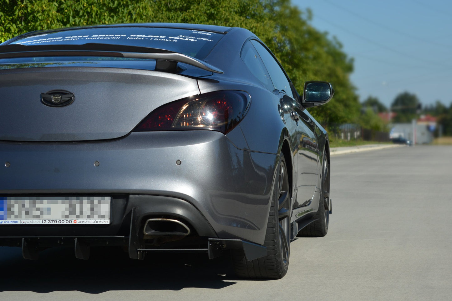 Spoiler CAP für HYUNDAI GENESIS COUPÉ MK.1 schwarz Hochglanz