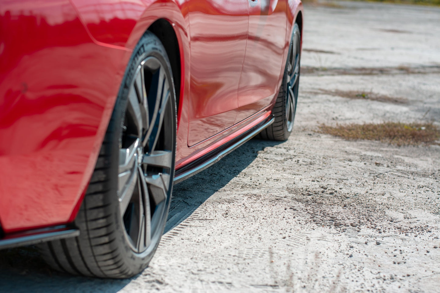 Seitenschweller Ansatz für Peugeot 508 Mk2 schwarz Hochglanz