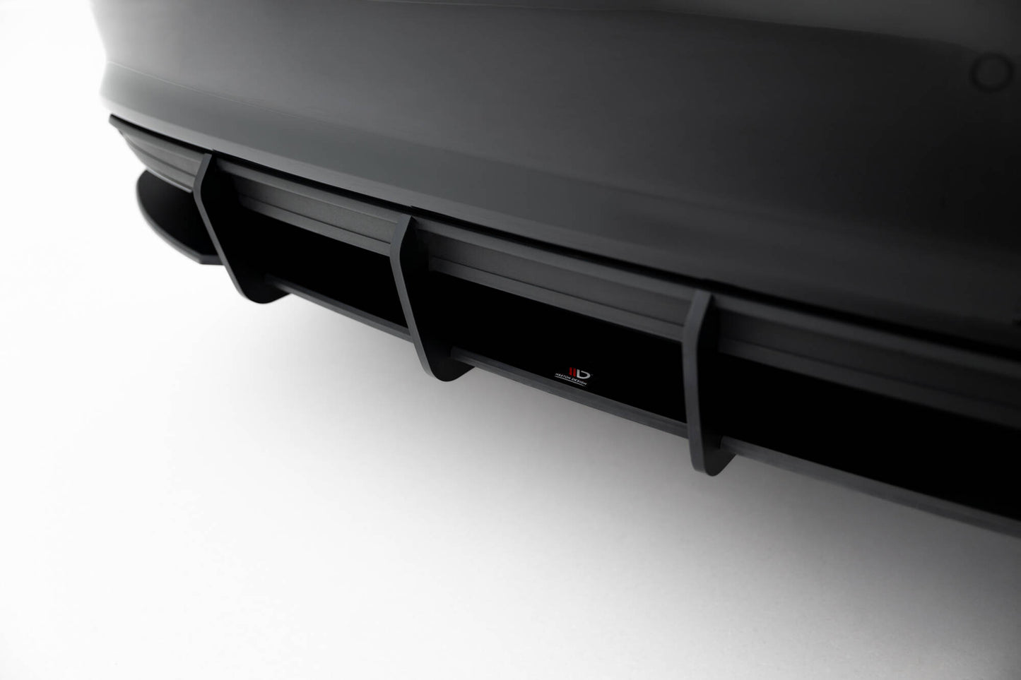 Street Pro Heckschürze + Flaps für Audi A3 Limousine 8Y schwarz Hochglanz