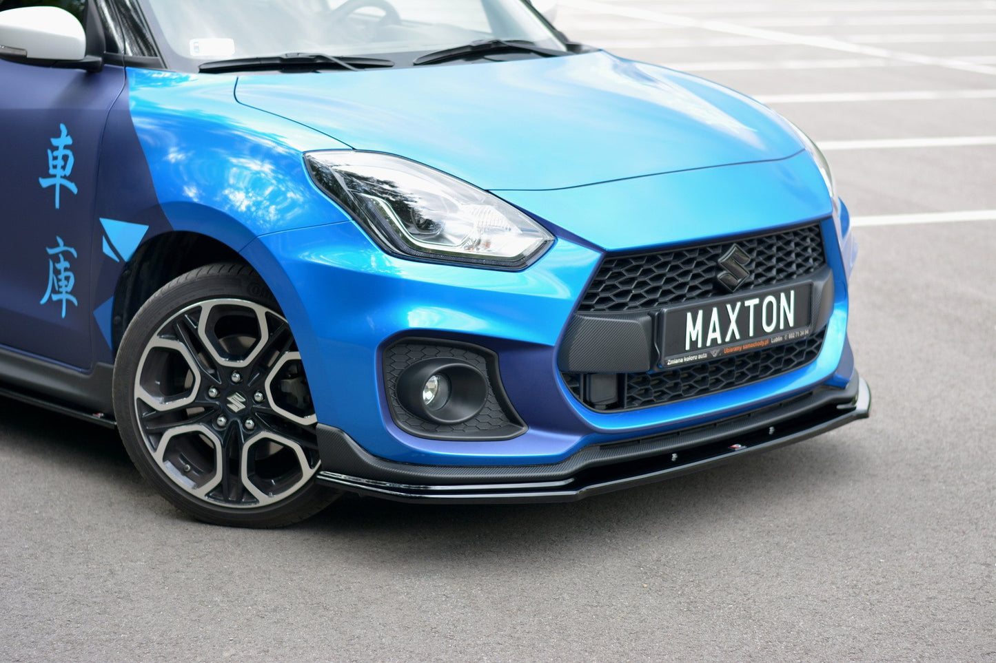 Front Ansatz V.1 für SUZUKI SWIFT 6 SPORT schwarz Hochglanz