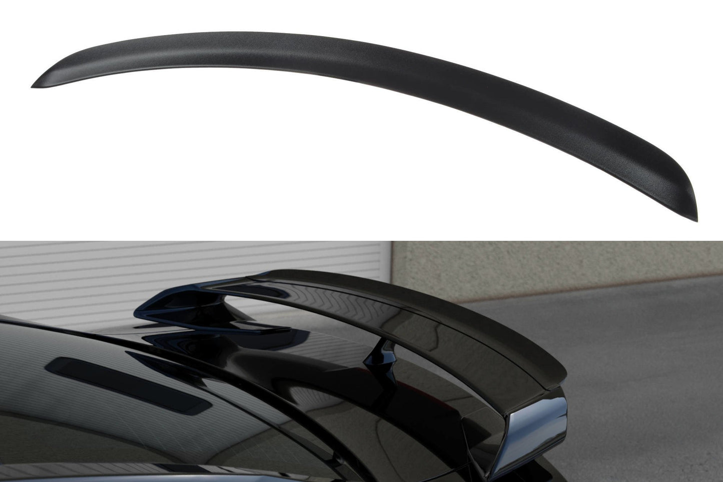 Spoiler CAP für NISSAN GT-R vor Facelift COUPE (R35-SERIES) (2007-2010) schwarz Hochglanz