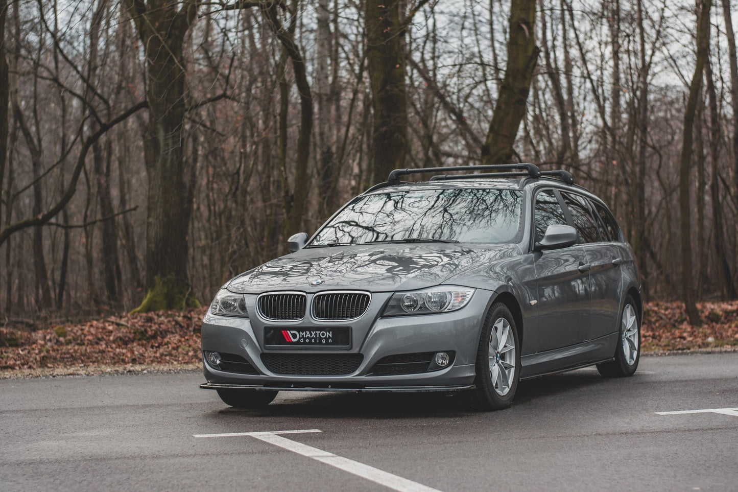 Front Ansatz V.2 für BMW 3er E90/E91 Facelift schwarz Hochglanz