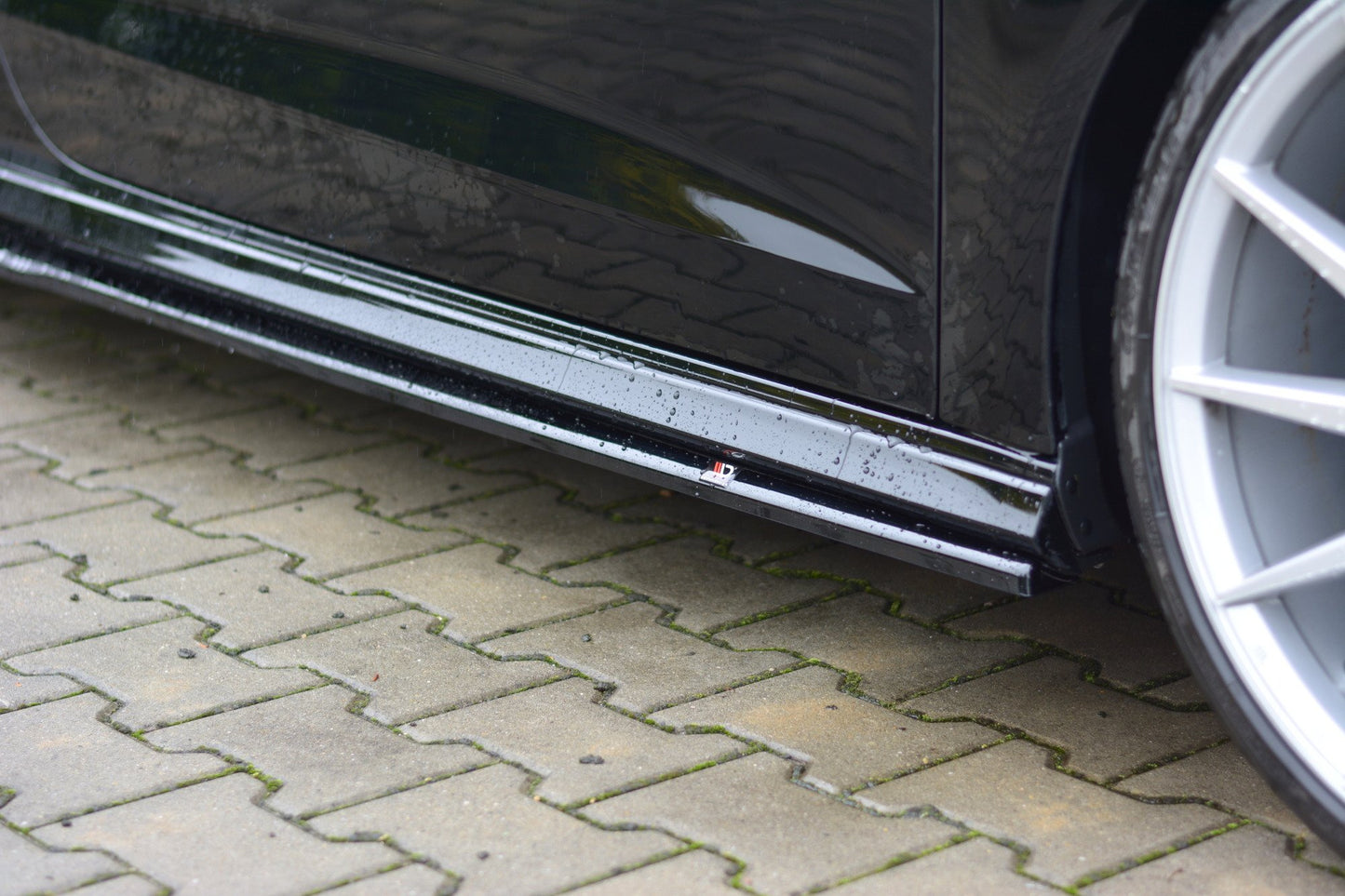 Seitenschweller Ansatz für Audi S3 / A3 S-Line 8V / 8V FL Hatchback schwarz Hochglanz