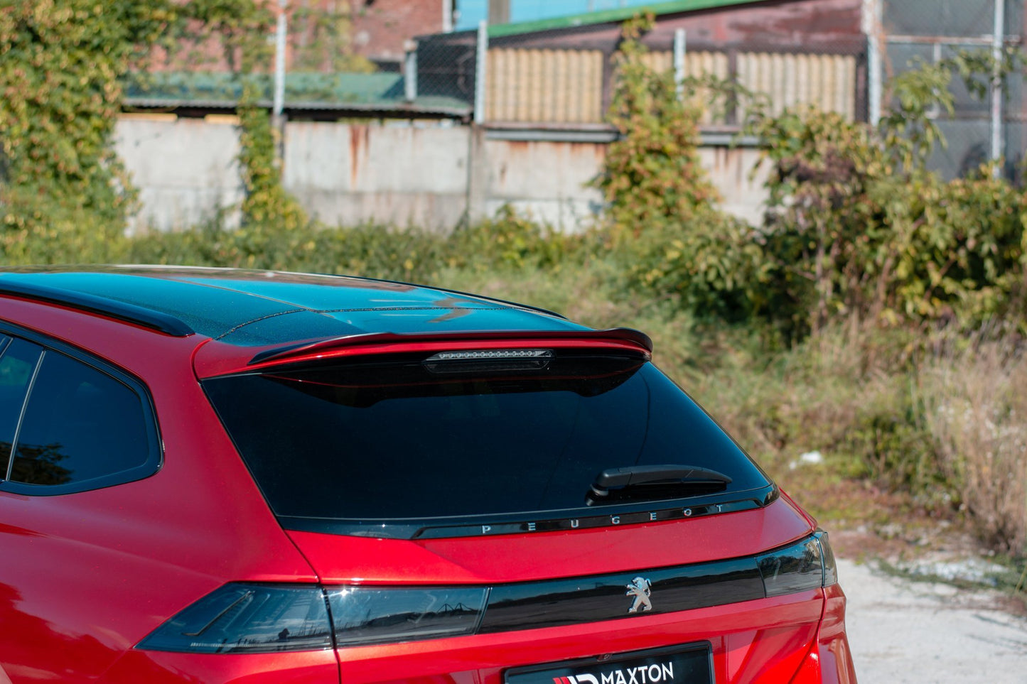 Spoiler CAP für Peugeot 508 Mk2 SW schwarz Hochglanz
