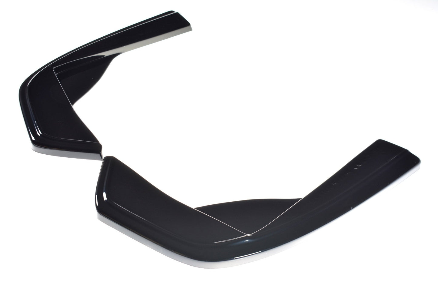 Heck Ansatz Flaps Diffusor für Mercedes-AMG C 43 Limousine W205 Facelift schwarz Hochglanz