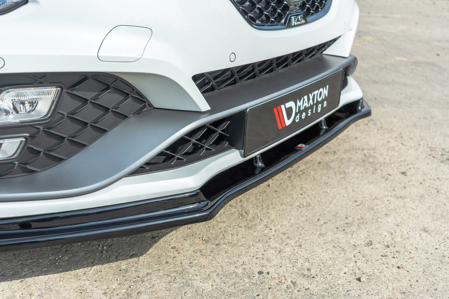 Front Ansatz V.1 für Renault Megane IV RS schwarz Hochglanz