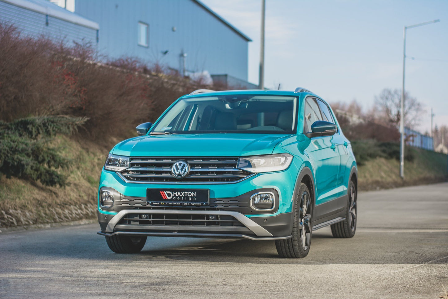 Seitenschweller Ansatz für VW T-Cross schwarz Hochglanz