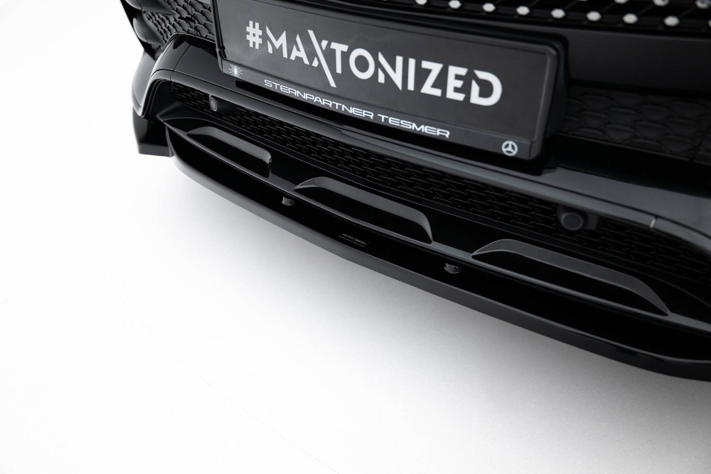Front Ansatz für Mercedes-AMG / AMG-Line GLE SUV W167 schwarz Hochglanz