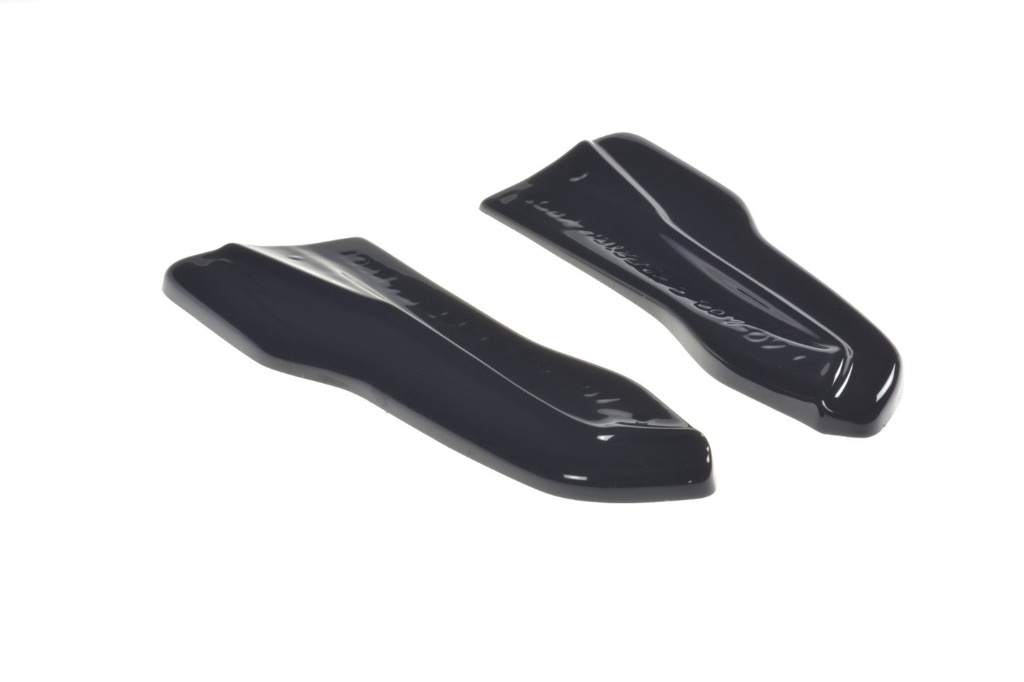 Heck Ansatz Flaps Diffusor für Volvo V40 R-design schwarz Hochglanz