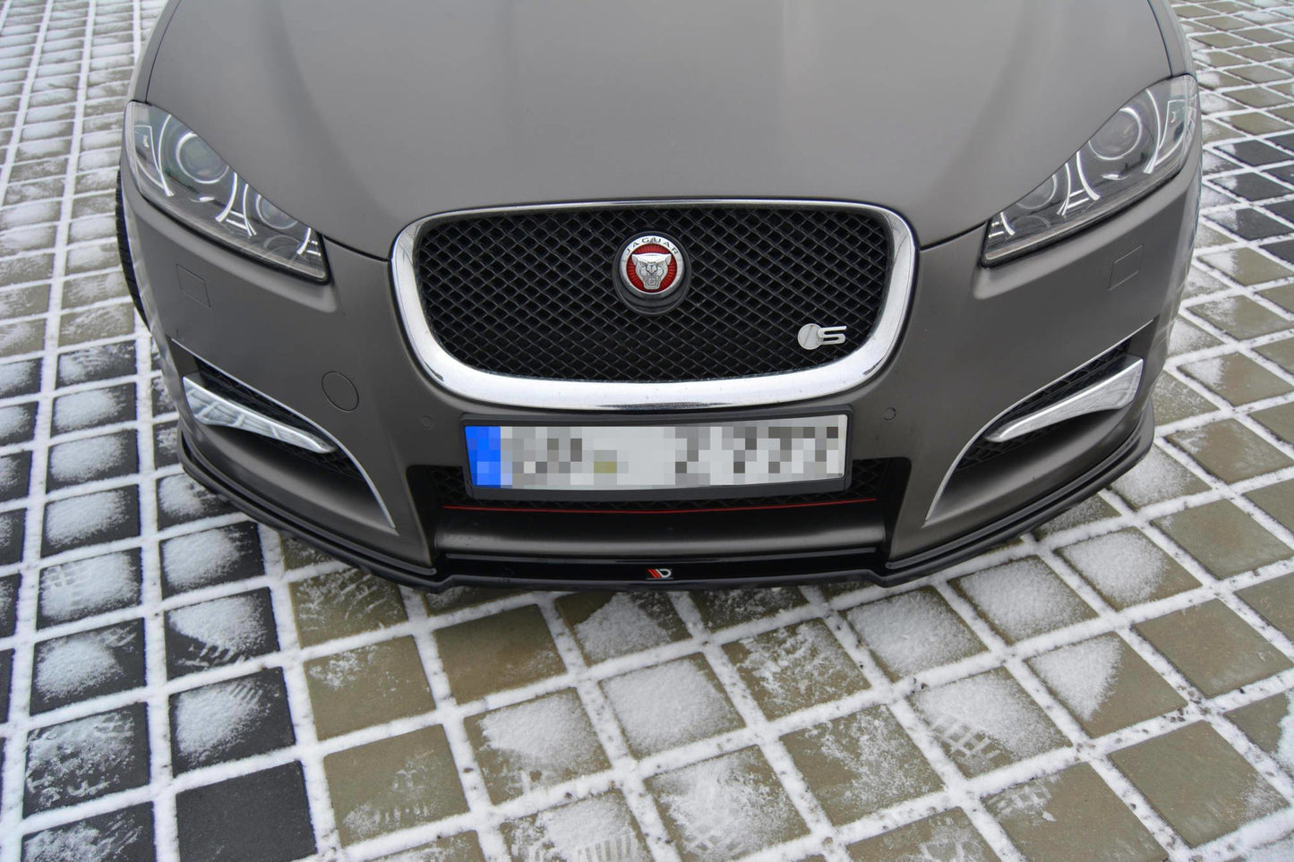 Front Ansatz für JAGUAR XF (X250) MK1 SPORTBRAKE S-PACK schwarz Hochglanz