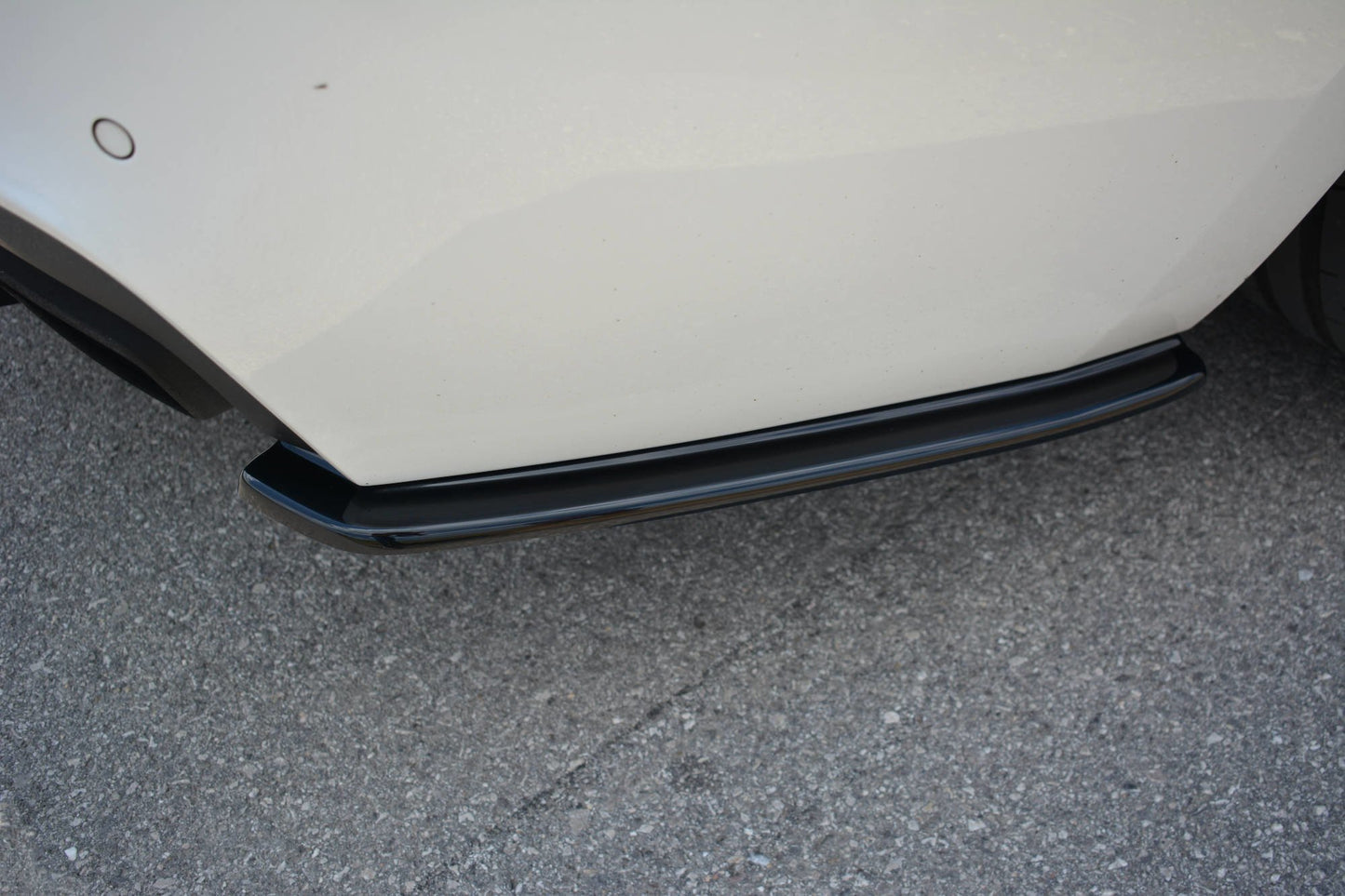 Heck Ansatz Flaps Diffusor für BMW 6er Gran Coupé M Paket schwarz Hochglanz