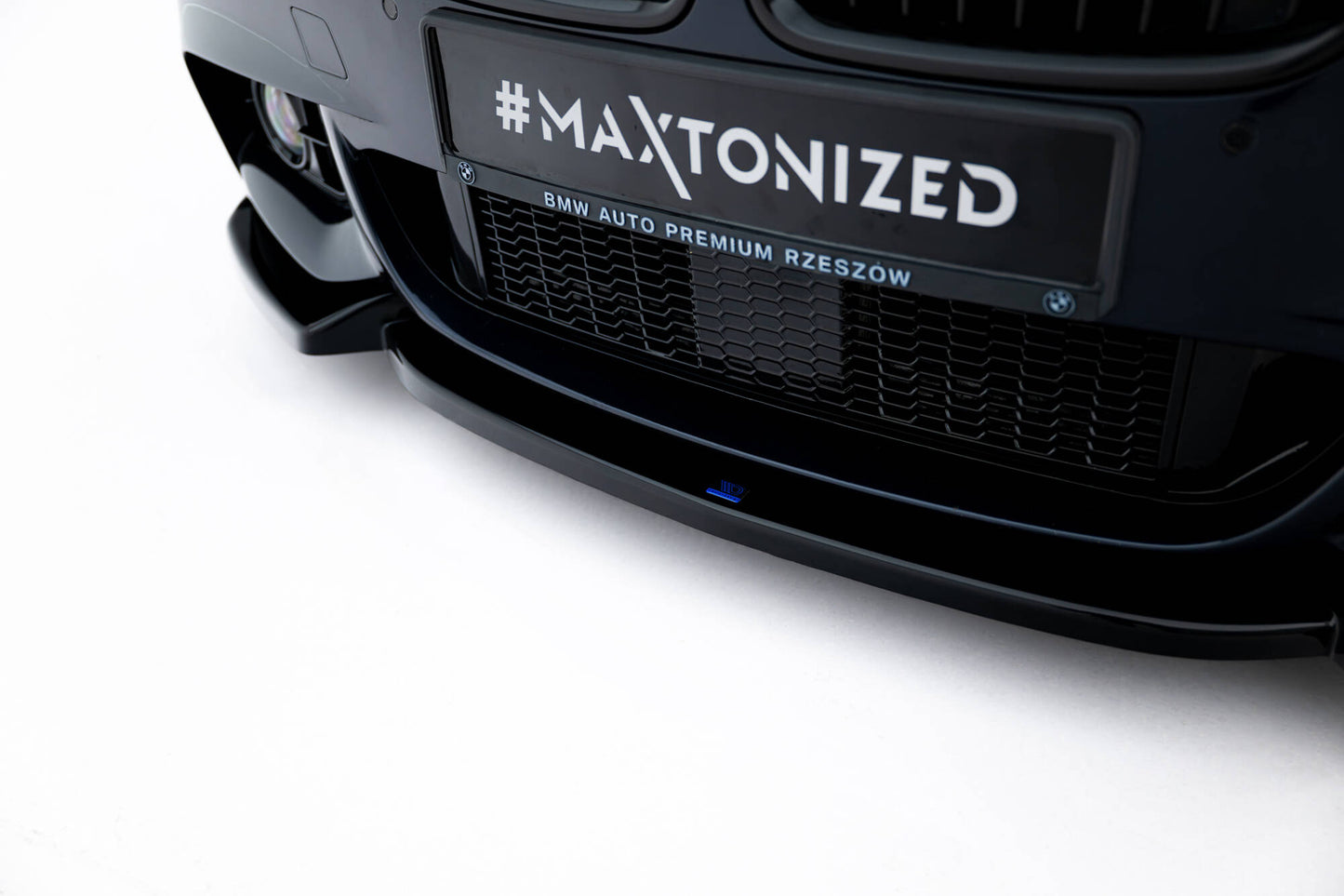 Front Ansatz V.3 für BMW 5er F10/F11 M-Paket schwarz Hochglanz