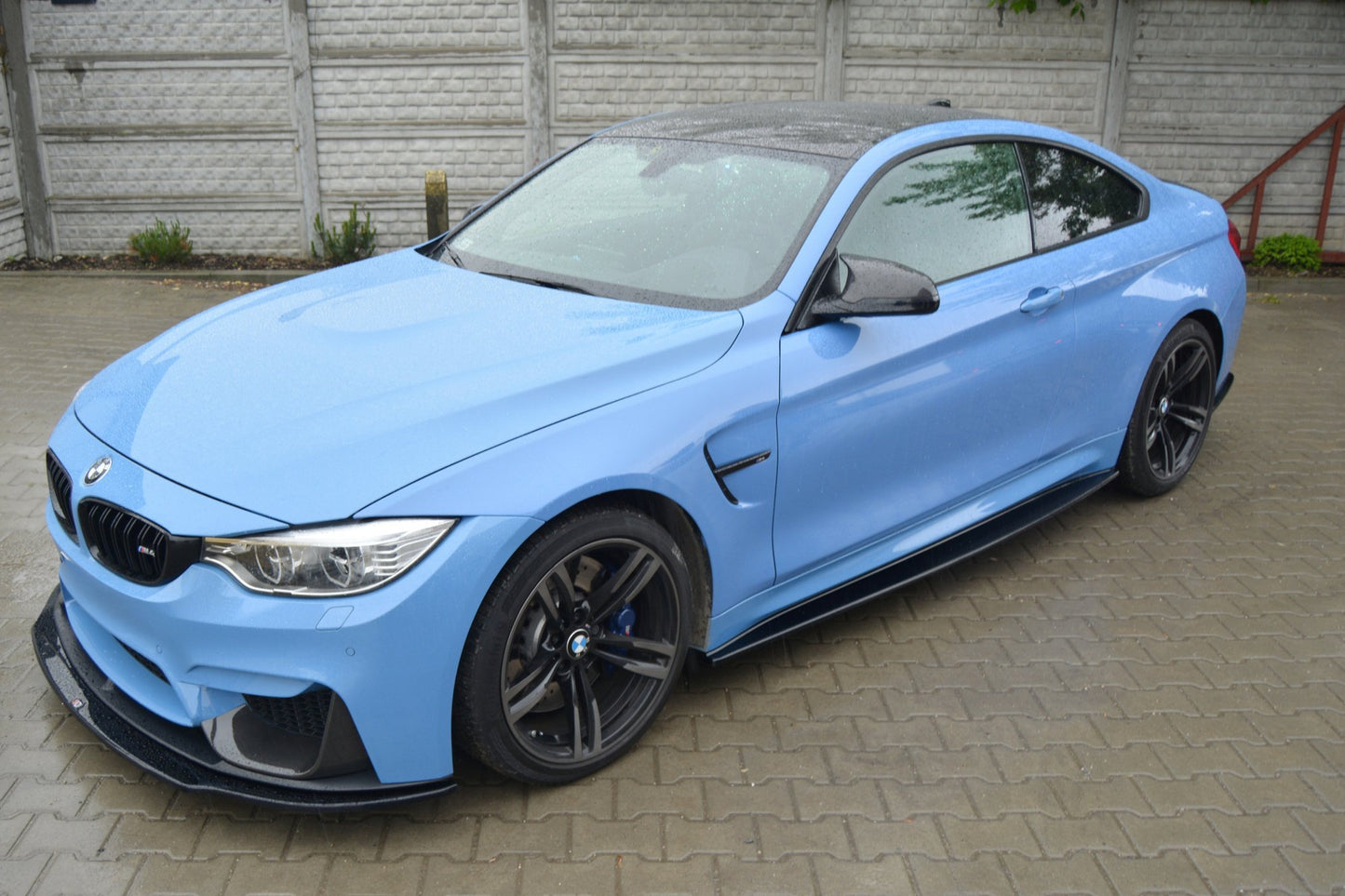 Seitenschweller Ansatz für V.1 für BMW M4 F82 schwarz Hochglanz