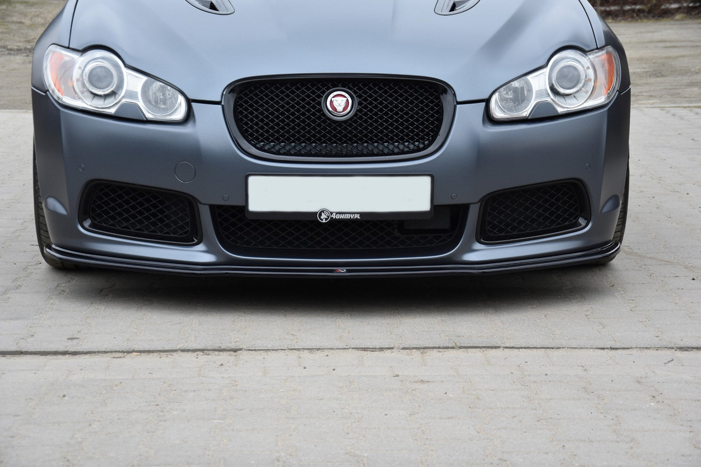 Front Ansatz V.1 für JAGUAR XF- R schwarz Hochglanz