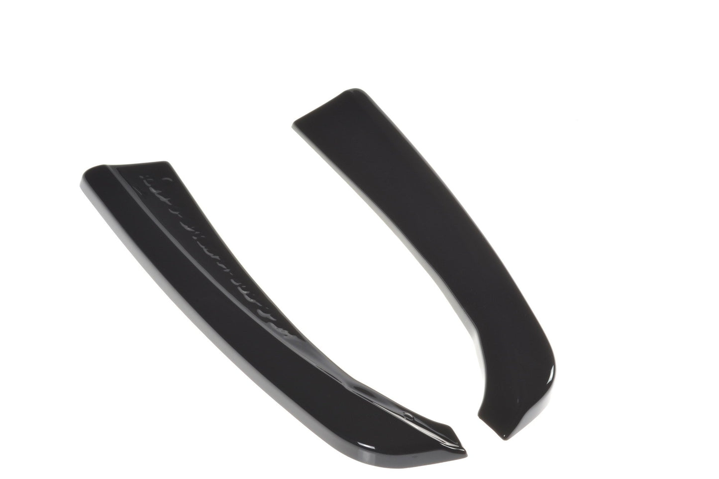 Heck Ansatz Flaps Diffusor für MERCEDES- BENZ C-KLASSE W205 COUPE AMG-LINE schwarz matt