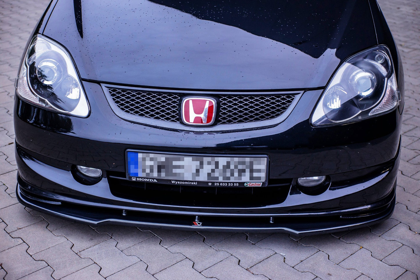 Front Ansatz V.1 für HONDA CIVIC EP3 (MK7) TYPE-R/S FACELIFT schwarz Hochglanz