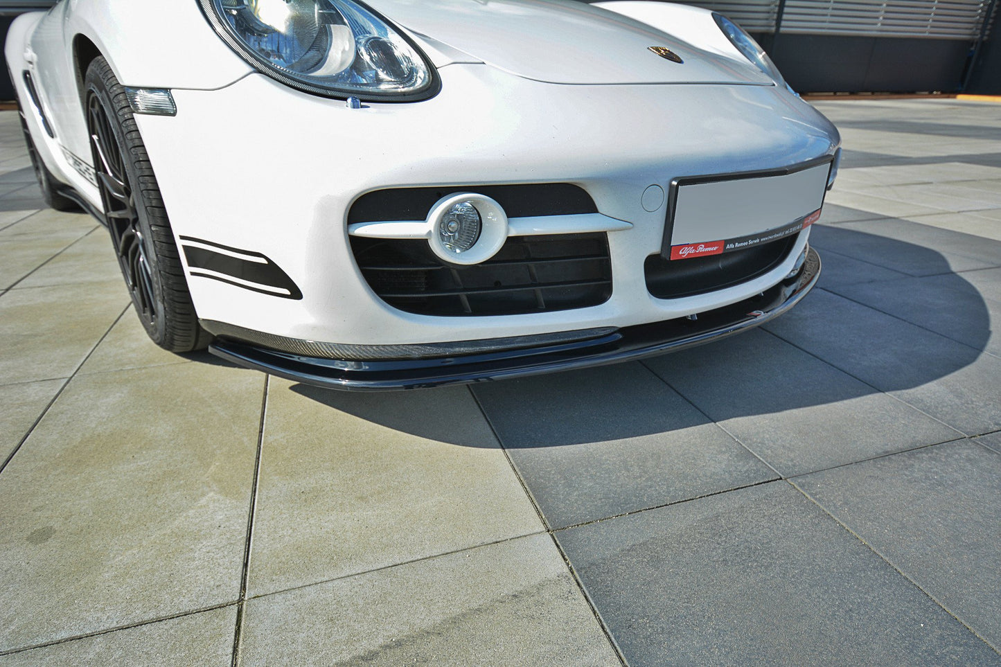 Front Ansatz V.2 für PORSCHE CAYMAN S 987C schwarz Hochglanz