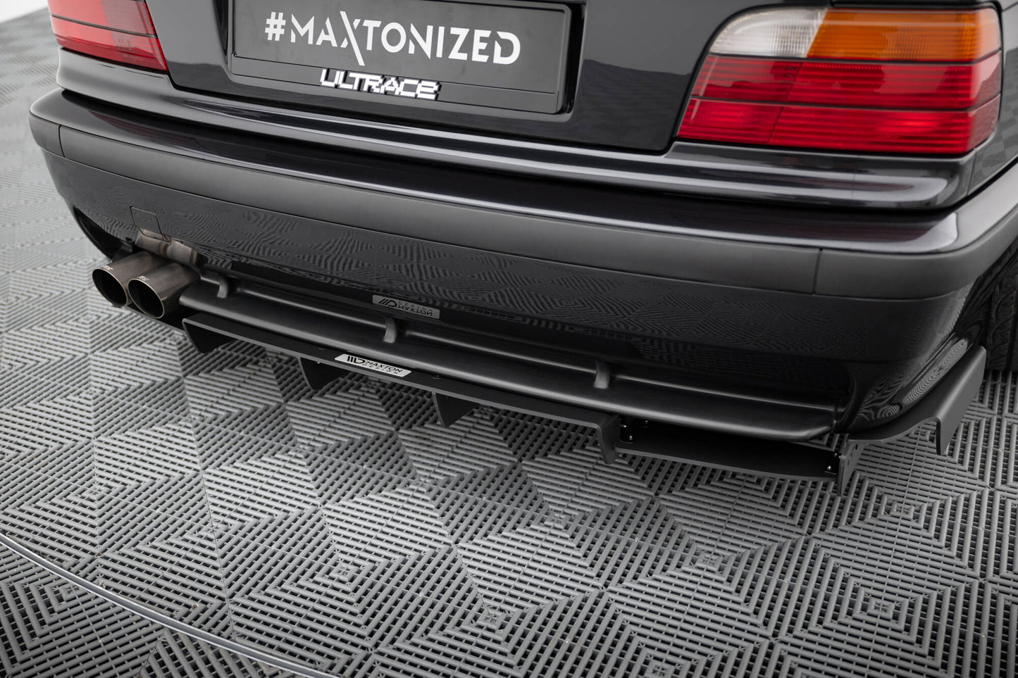 Diffusor Heck Ansatz für Heckschürze für BMW M3 / 3 M-Paket E36 Coupe
