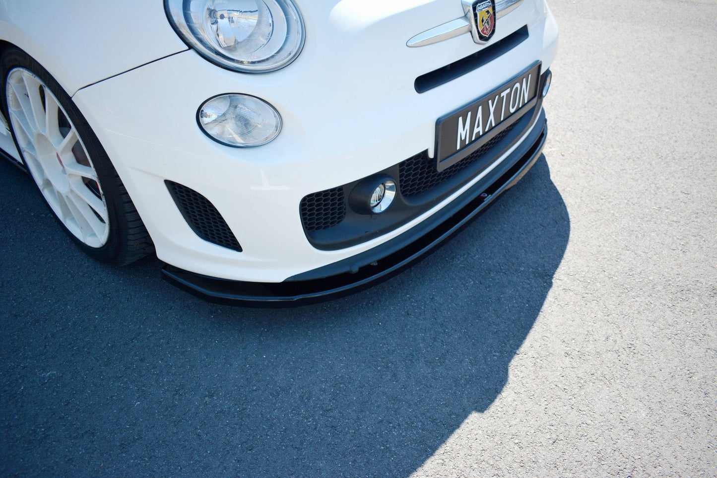 Front Ansatz V.2 für Abarth 500 Mk1 schwarz Hochglanz