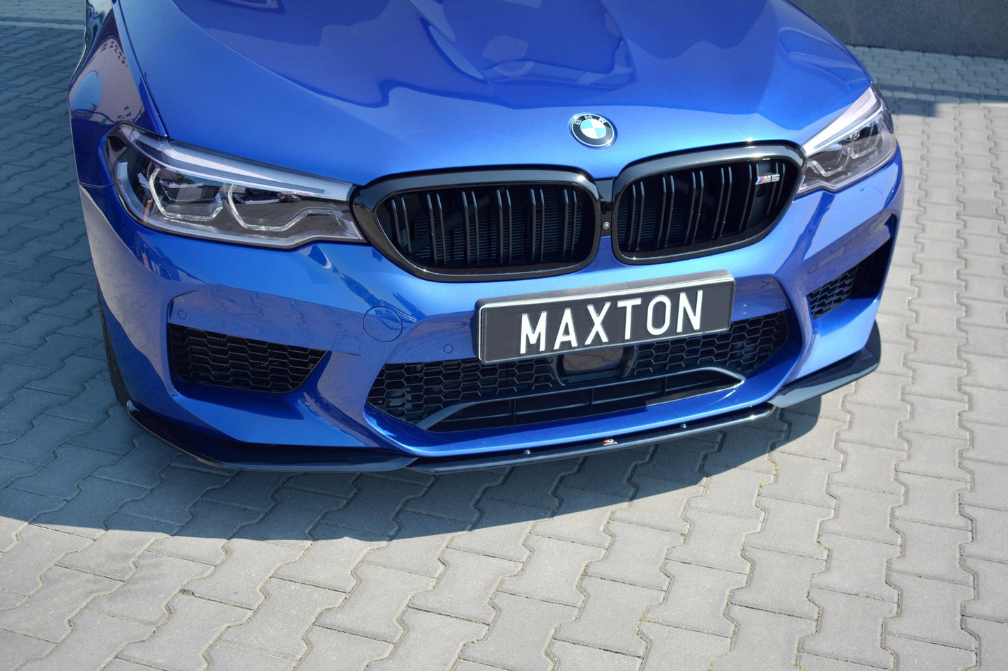 Front Ansatz V.2 für BMW M5 F90 schwarz Hochglanz