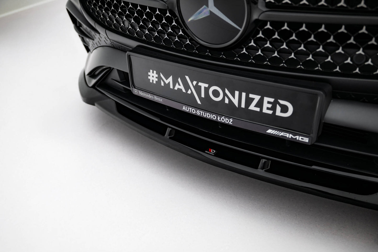 Front Ansatz V.2 für Mercedes-Benz CLE AMG-Line C236 schwarz Hochglanz