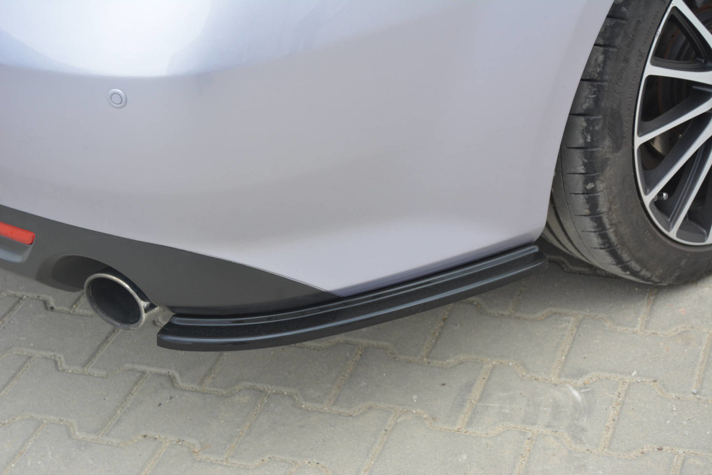 Heck Ansatz Flaps Diffusor für MAZDA 6 MK2 SPORT HATCH (GH-SERIES) vor Facelift schwarz Hochglanz