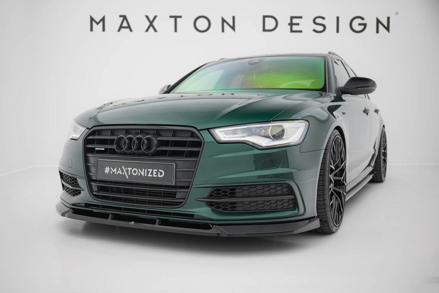 Front Ansatz V.3 für Audi A6 S-line / S6 C7 schwarz Hochglanz