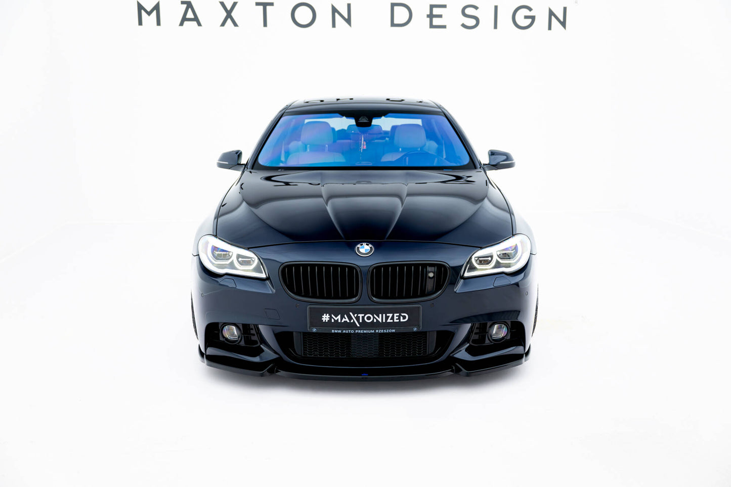Front Ansatz V.3 für BMW 5er F10/F11 M-Paket schwarz Hochglanz