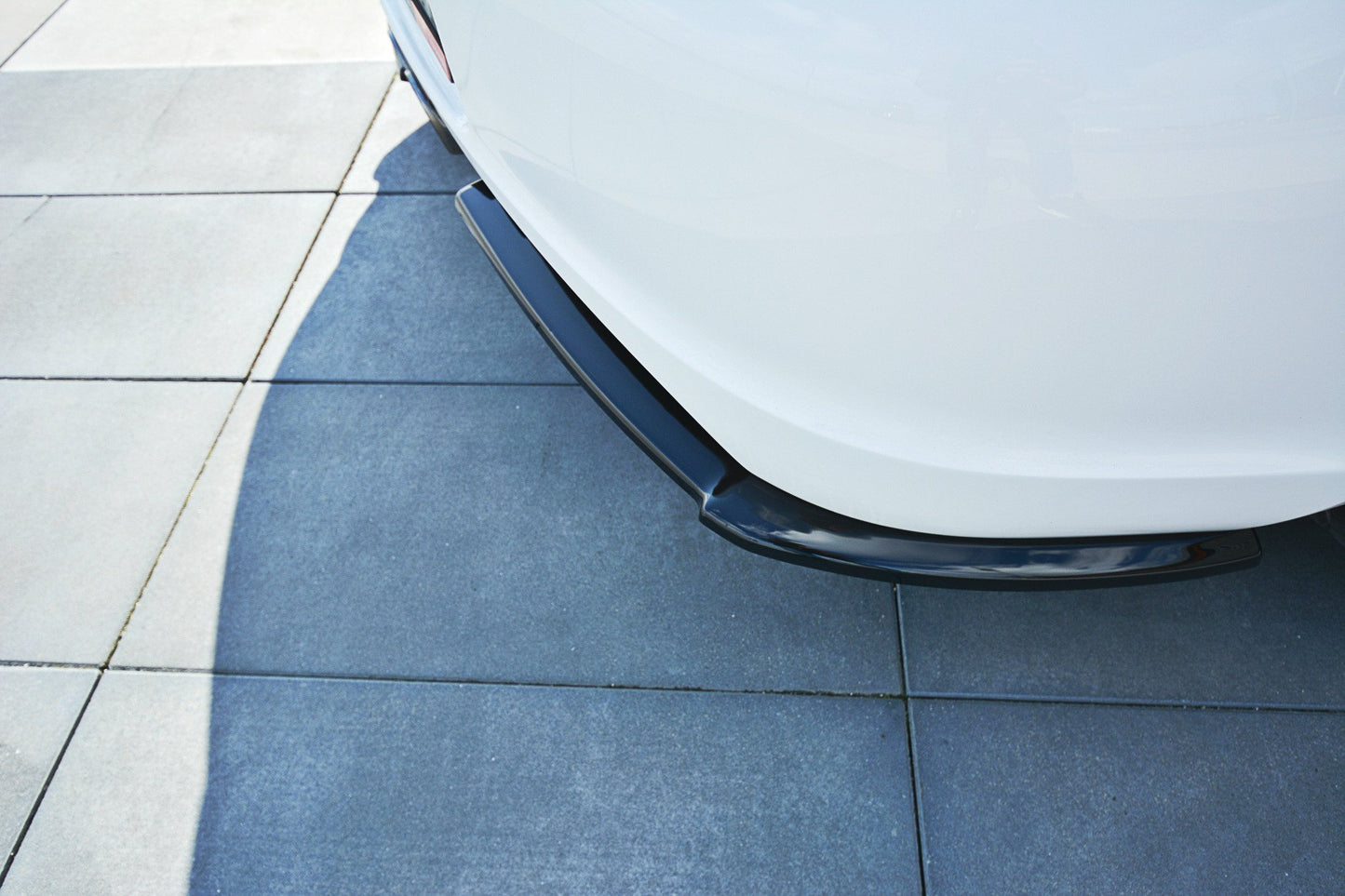 Heck Ansatz Flaps Diffusor für PORSCHE CAYMAN S 987C schwarz Hochglanz