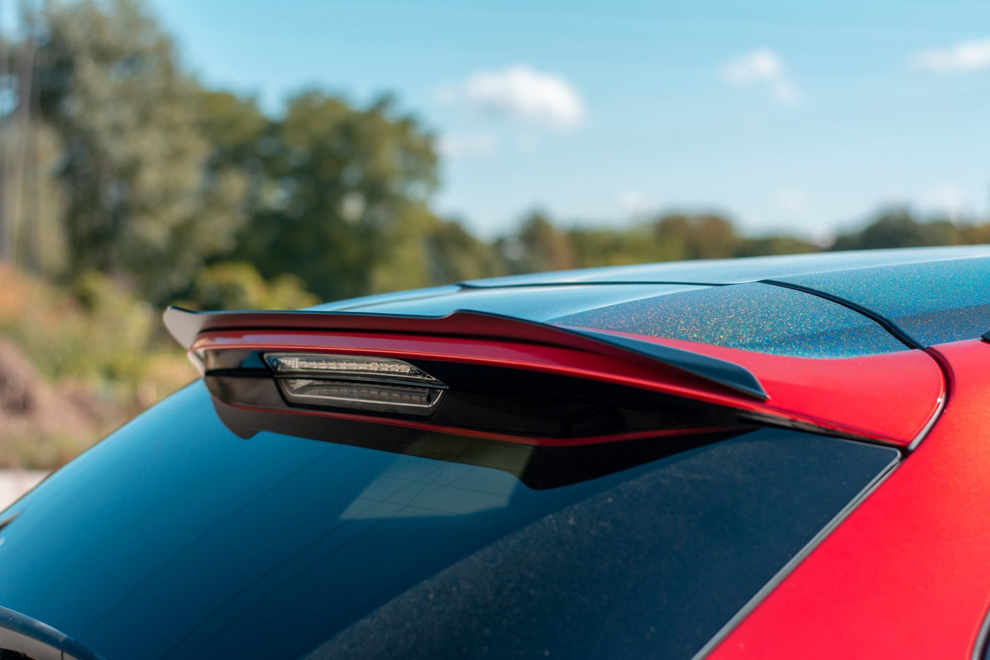 Spoiler CAP für Peugeot 508 Mk2 SW schwarz Hochglanz