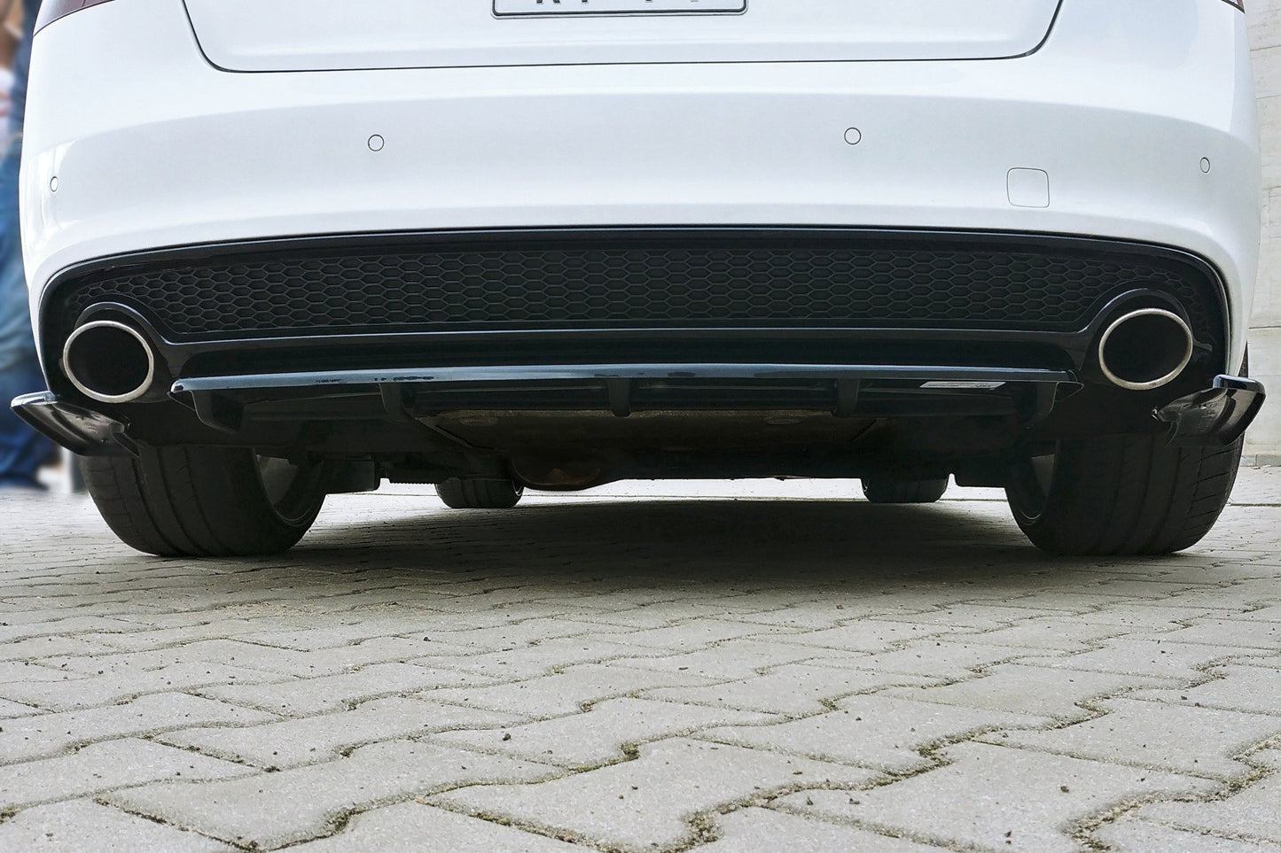 Heckansatz AUDI A5 S-LINE Facelift DTM LOOK schwarz Hochglanz