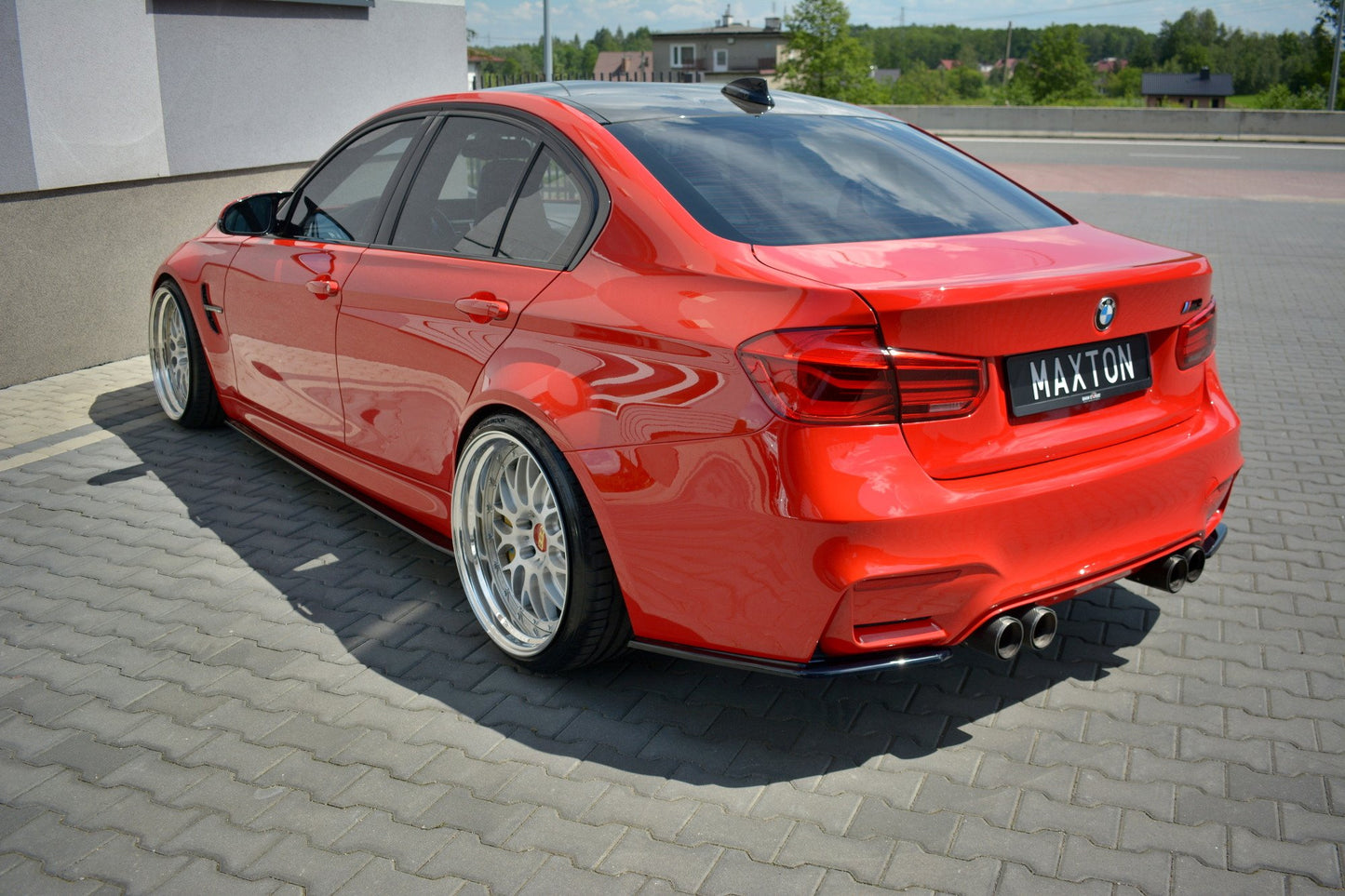 Seitenschweller Ansatz für BMW M3 F80 schwarz Hochglanz