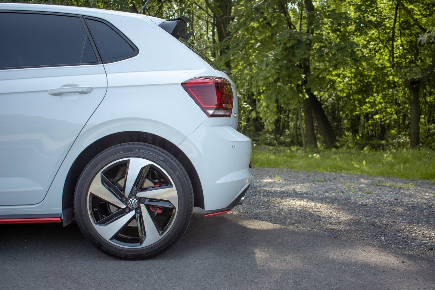 Heck Ansatz Flaps Diffusor für Volkswagen Polo GTI Mk6