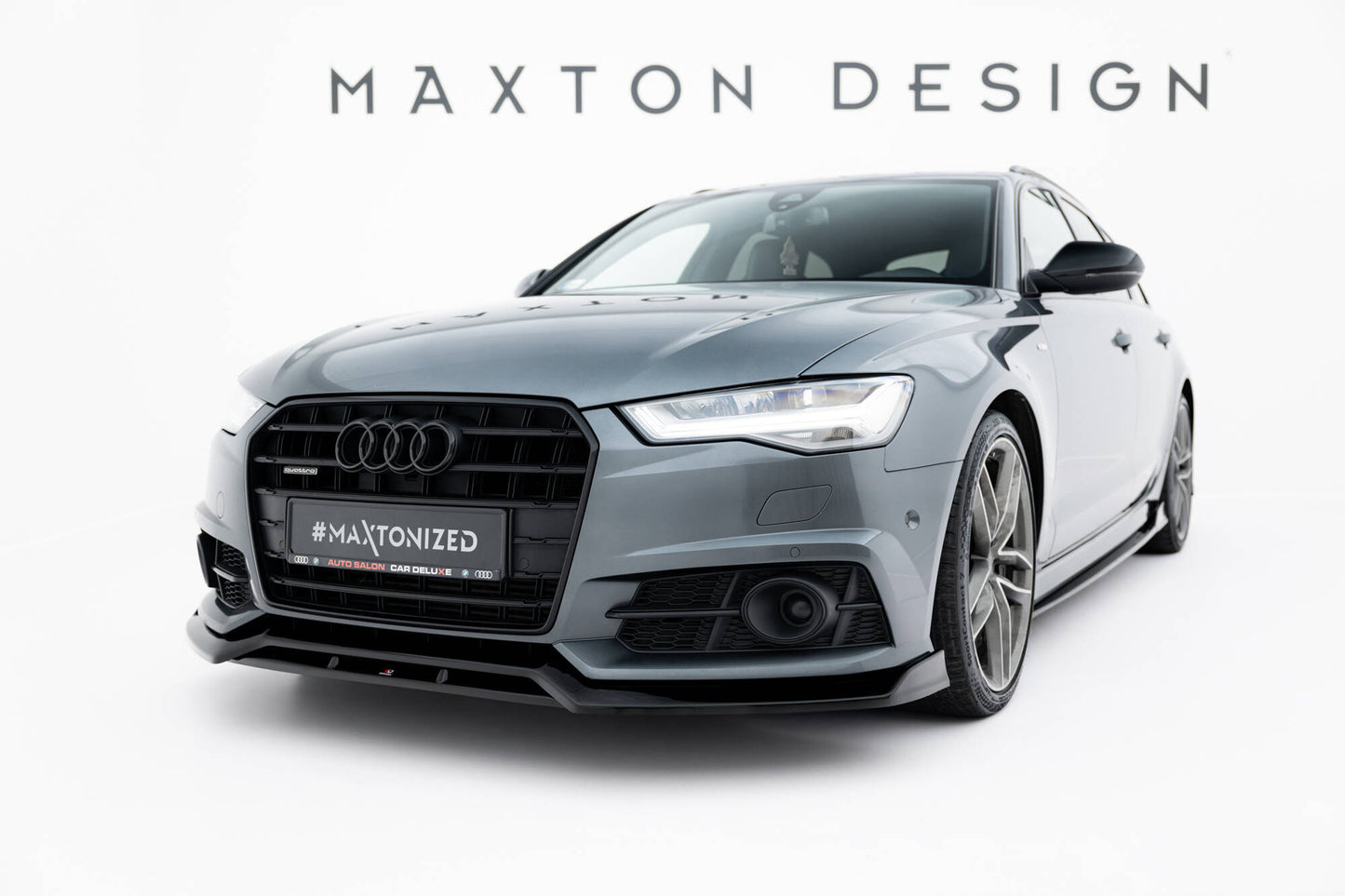 Front Ansatz V.3 für Audi A6 / A6 C7 S-line/ S6 C7 Facelift schwarz Hochglanz