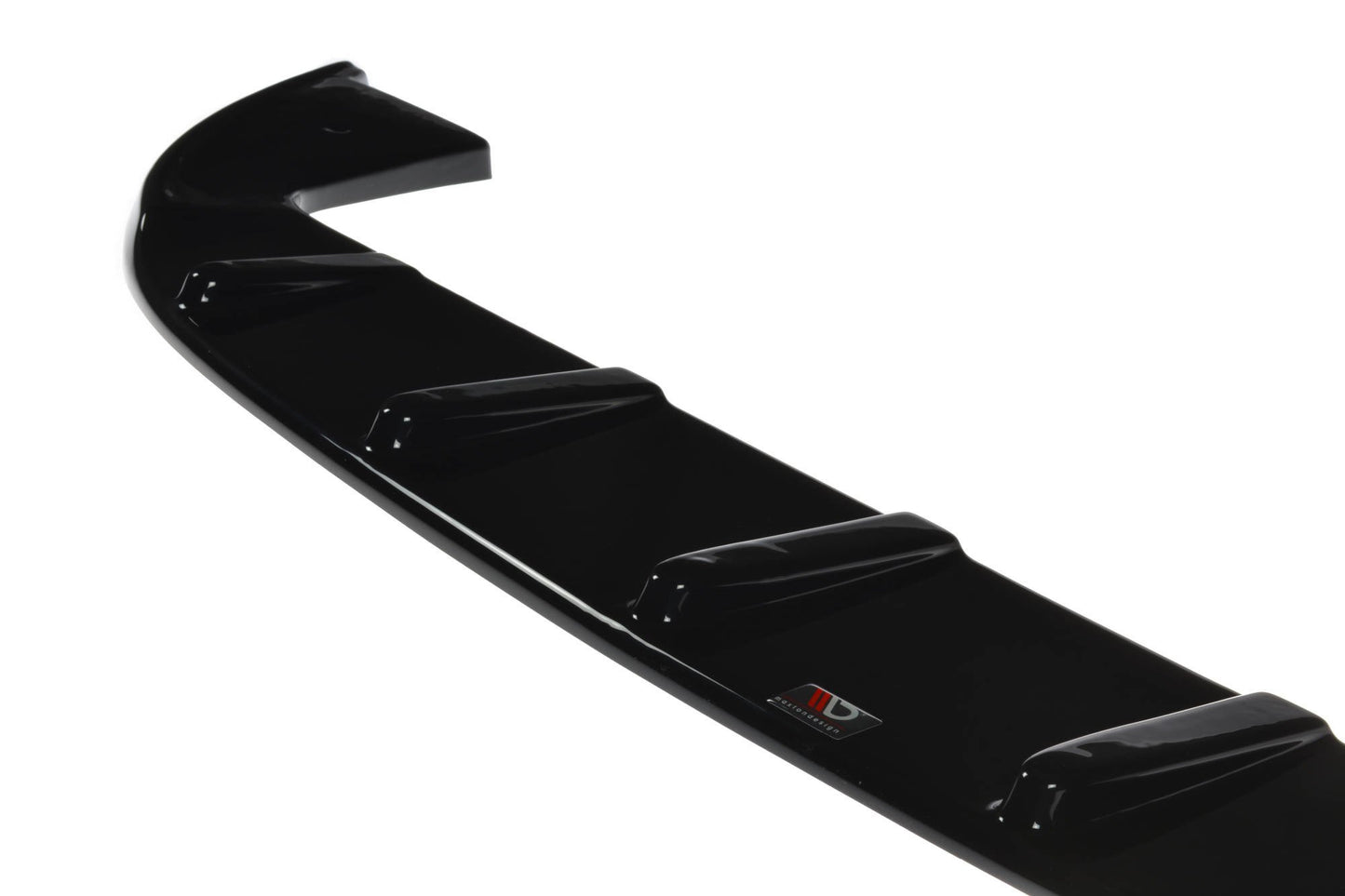 Front Ansatz V.1 für FIAT 500 HATCHBACK vor Facelift schwarz Hochglanz