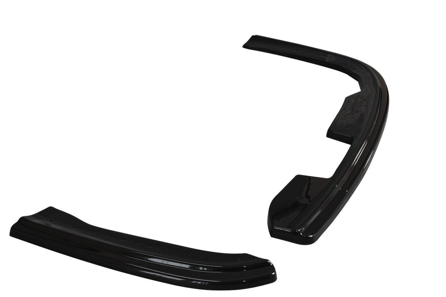 Heck Ansatz Flaps Diffusor für Skoda Octavia RS Mk2 / Mk2 FL Limousine / Combi schwarz Hochglanz