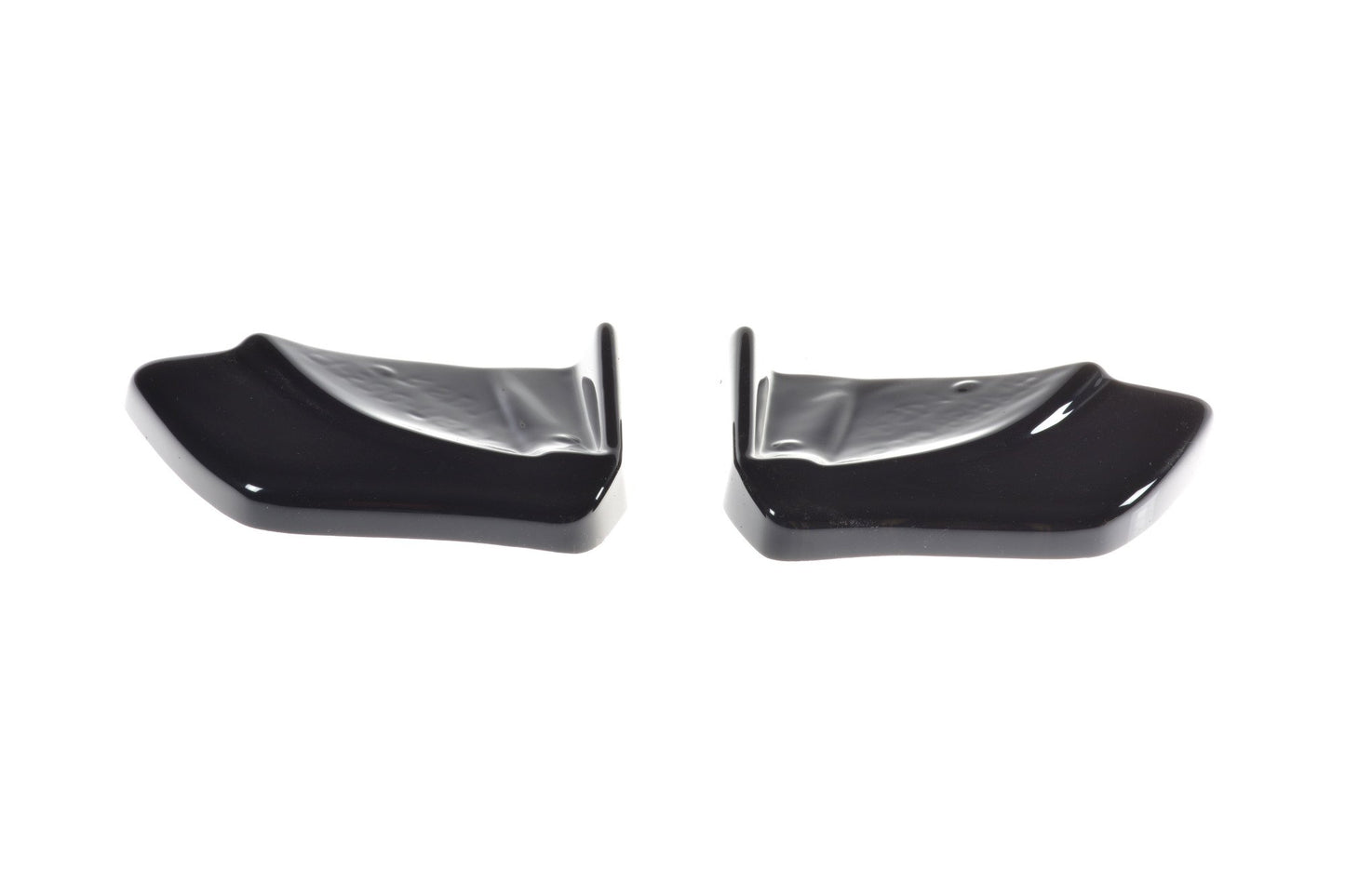 Heck Ansatz Flaps Diffusor für Abarth 500 Mk1 schwarz Hochglanz
