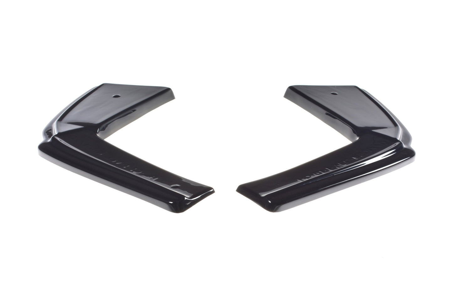 Heck Ansatz Flaps Diffusor für ALFA ROMEO GIULIA VELOCE schwarz Hochglanz
