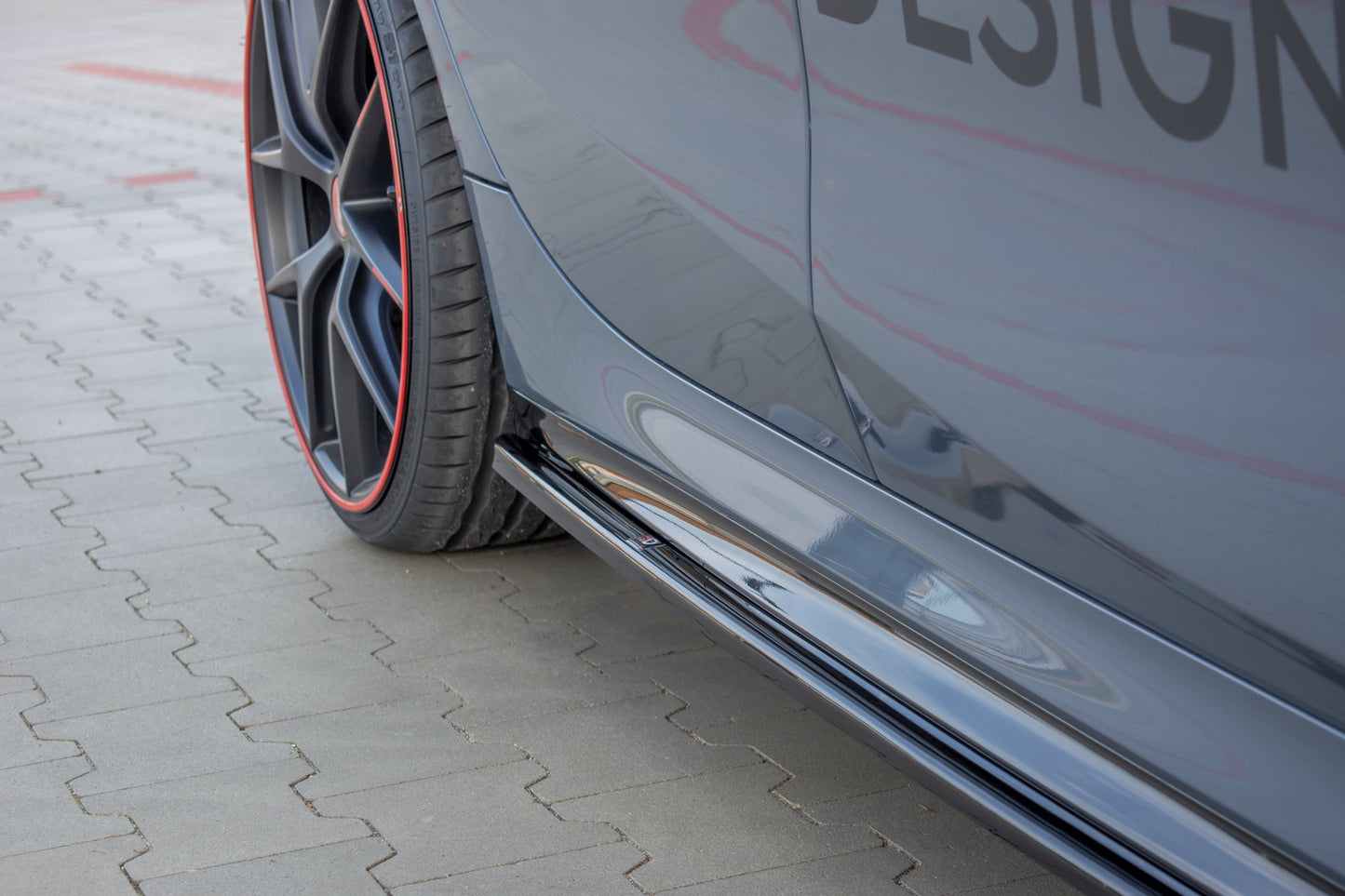 Seitenschweller Ansatz für V.1 für BMW 1er F40 M-Paket/ M135i Carbon Look