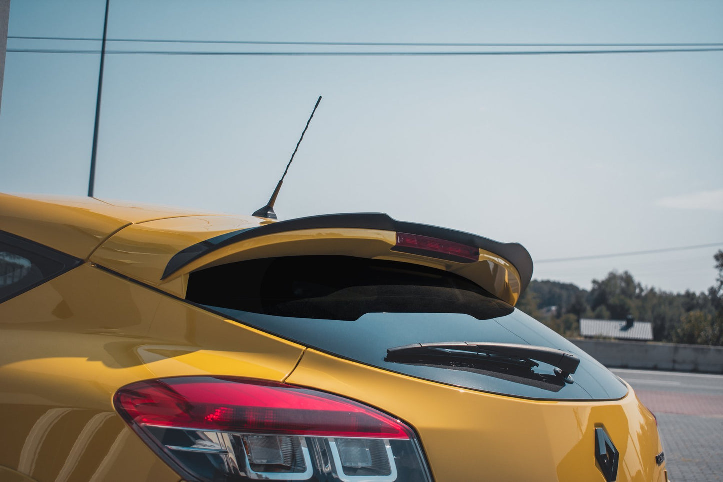 Spoiler CAP für Renault Megane 3 RS schwarz Hochglanz