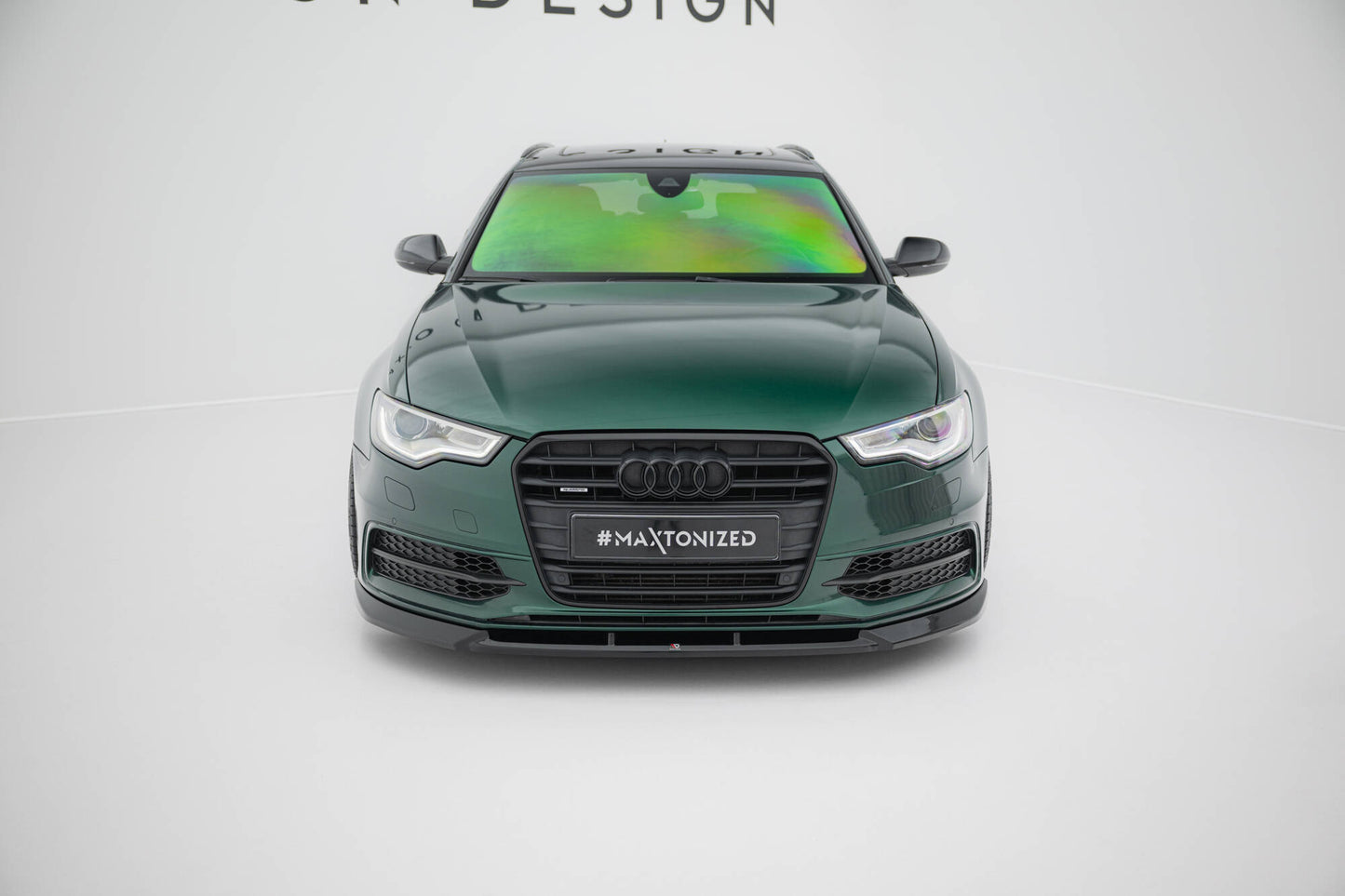 Front Ansatz V.3 für Audi A6 S-line / S6 C7 schwarz Hochglanz