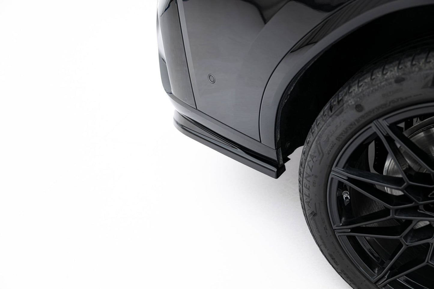 Mittlerer Cup Diffusor DTM Look Heck Ansatz V.2 für BMW X4 M-Paket G02 Facelift schwarz Hochglanz