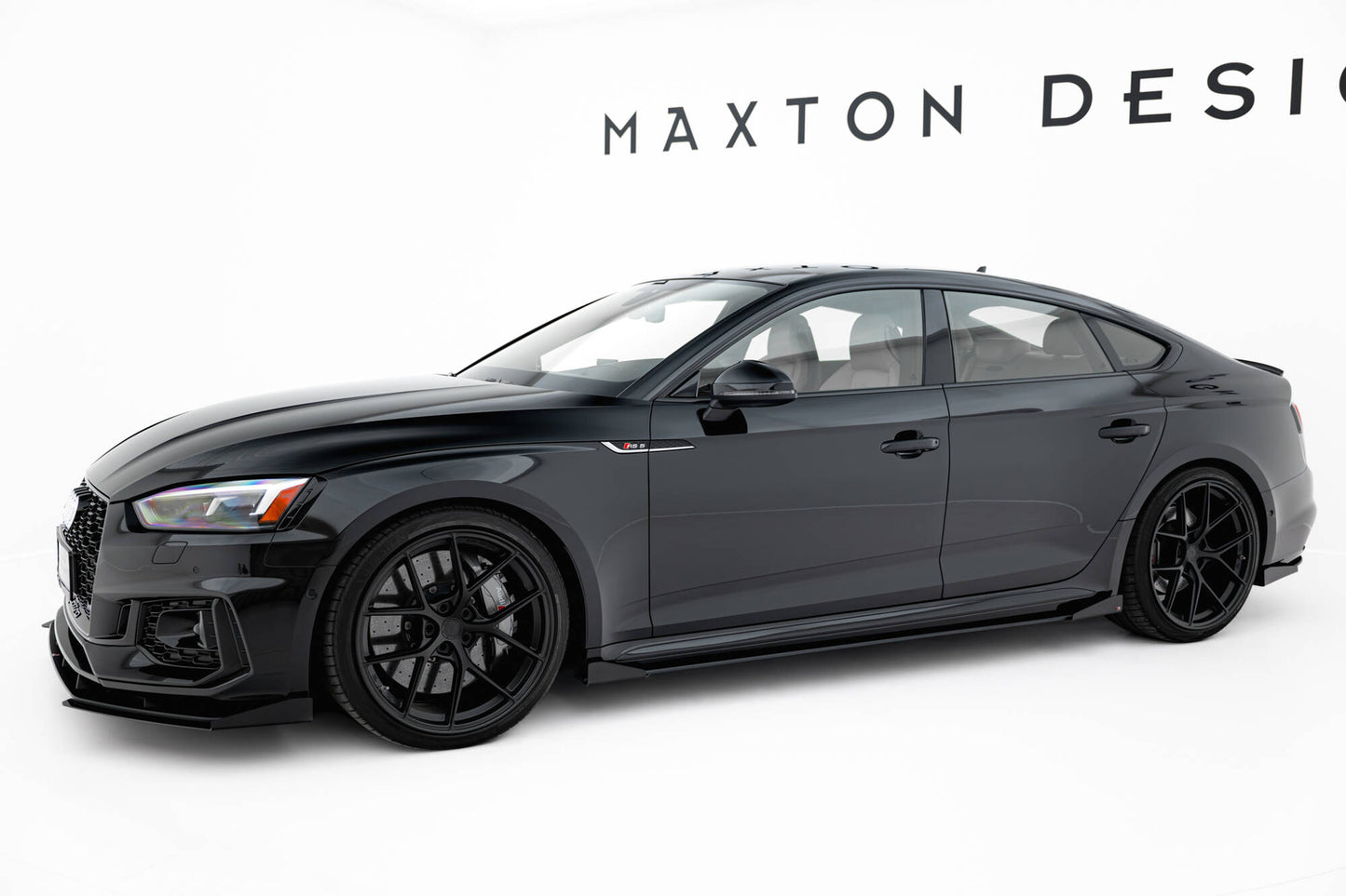 Seitenschweller Flaps für Audi RS5 Sportback F5 schwarz Hochglanz