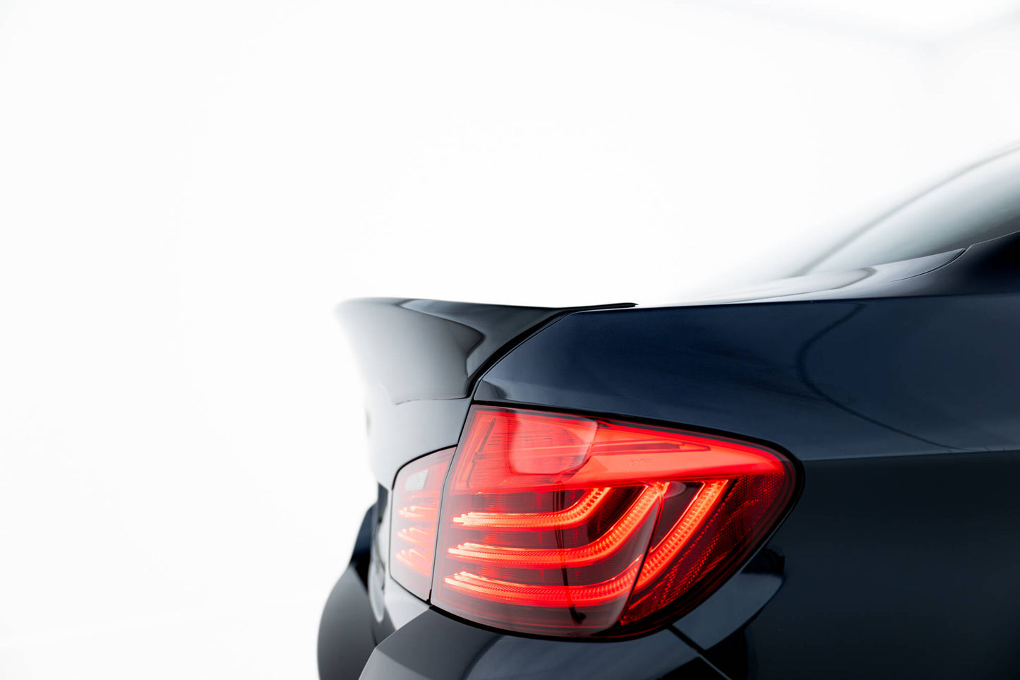 Spoiler CSL Look BMW 5er Limousine F10 / F10 Facelift schwarz Hochglanz