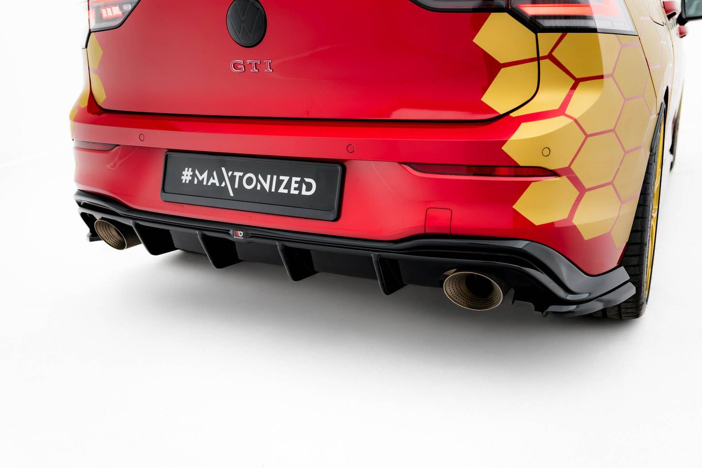 Diffusor Heck Ansatz für VW Golf GTI Clubsport Mk8 Facelift