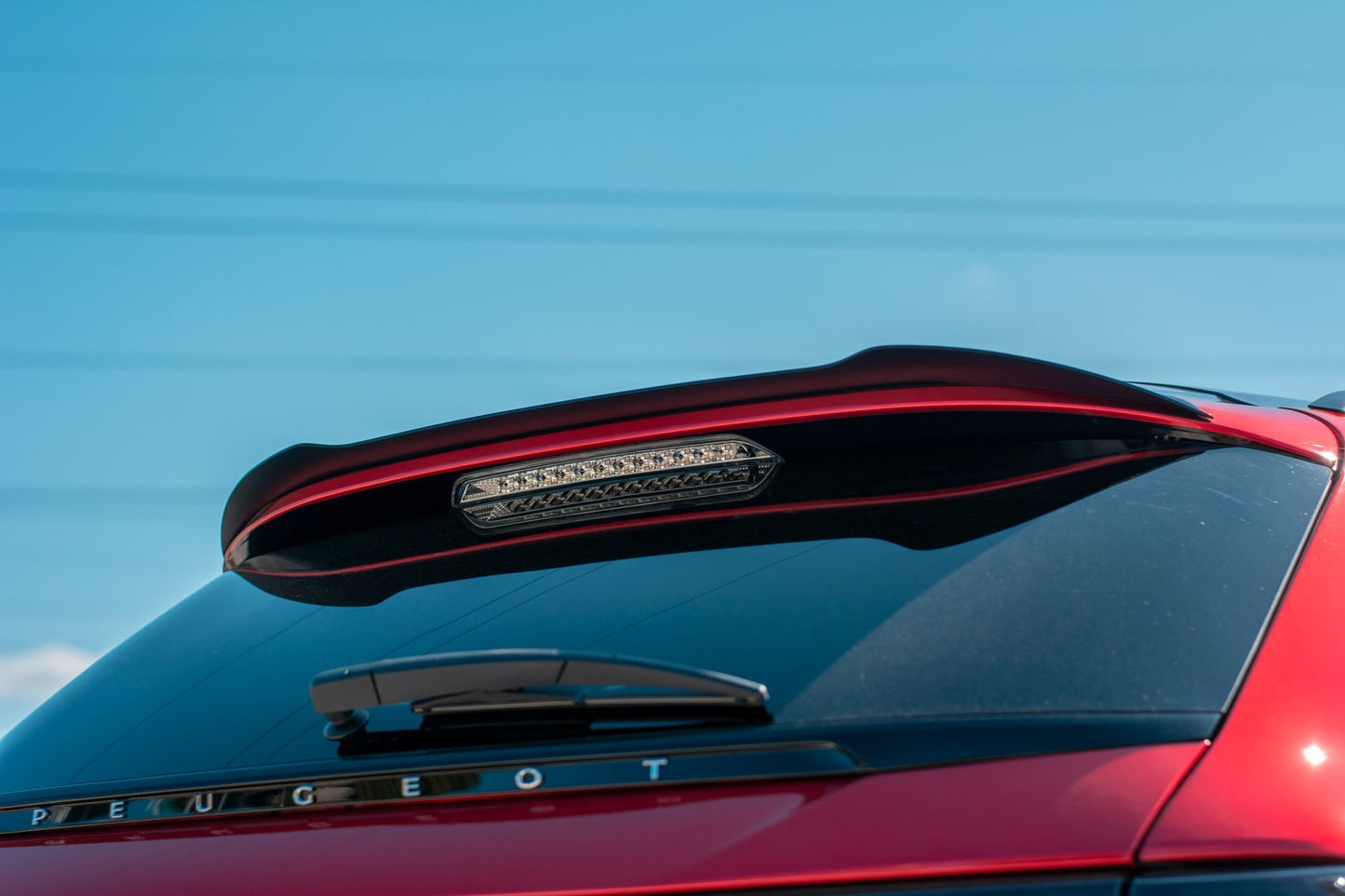 Spoiler CAP für Peugeot 508 Mk2 SW schwarz Hochglanz