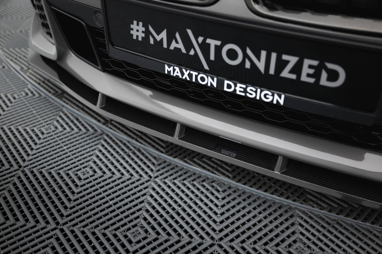 Set of Carbon Fiber Splitters BMW 7 M-Paket G11 Facelift schwarz matt
