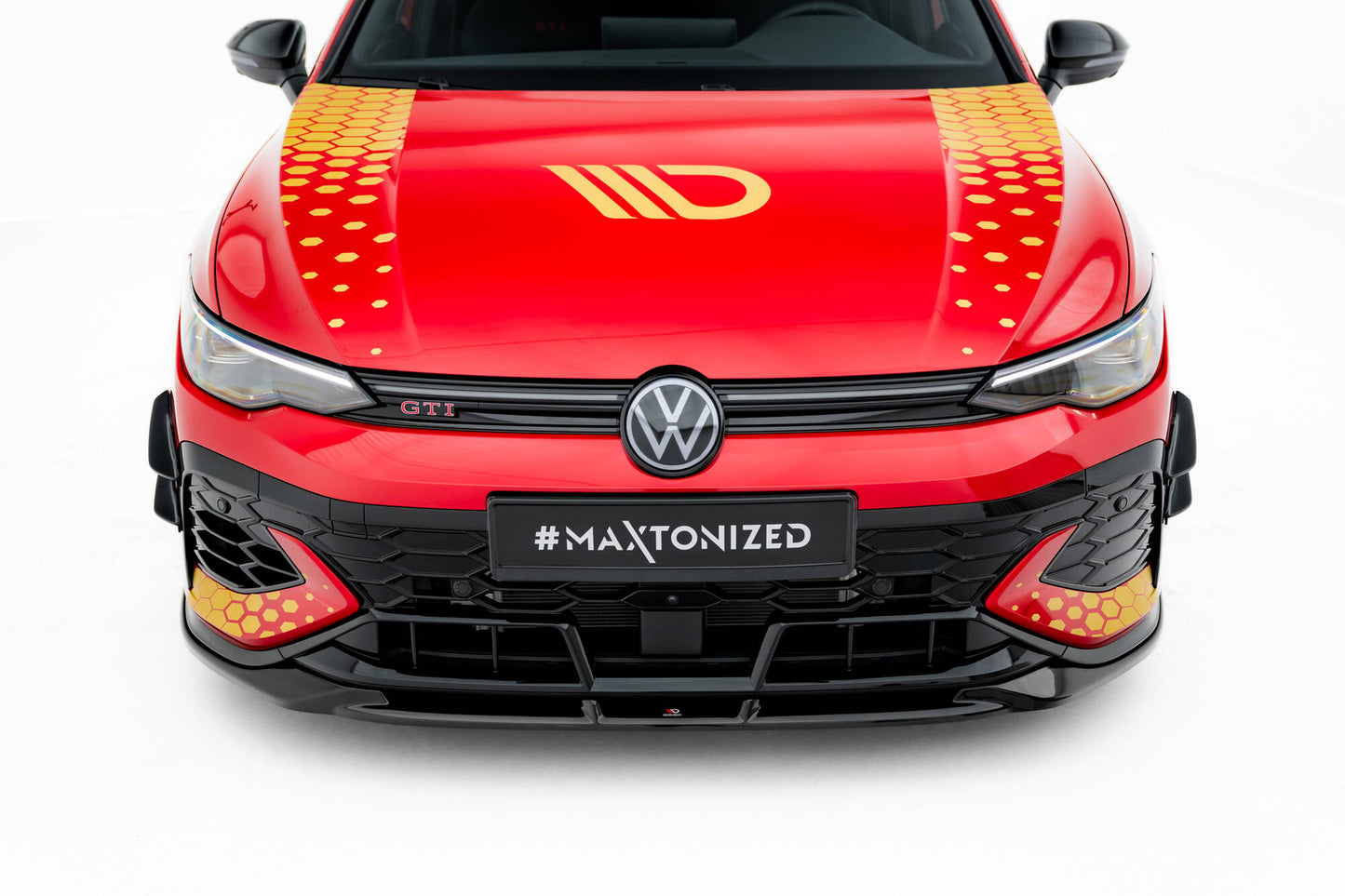 Stoßstangen Flaps Wings vorne Canards für VW Golf GTI Clubsport Mk8 Facelift