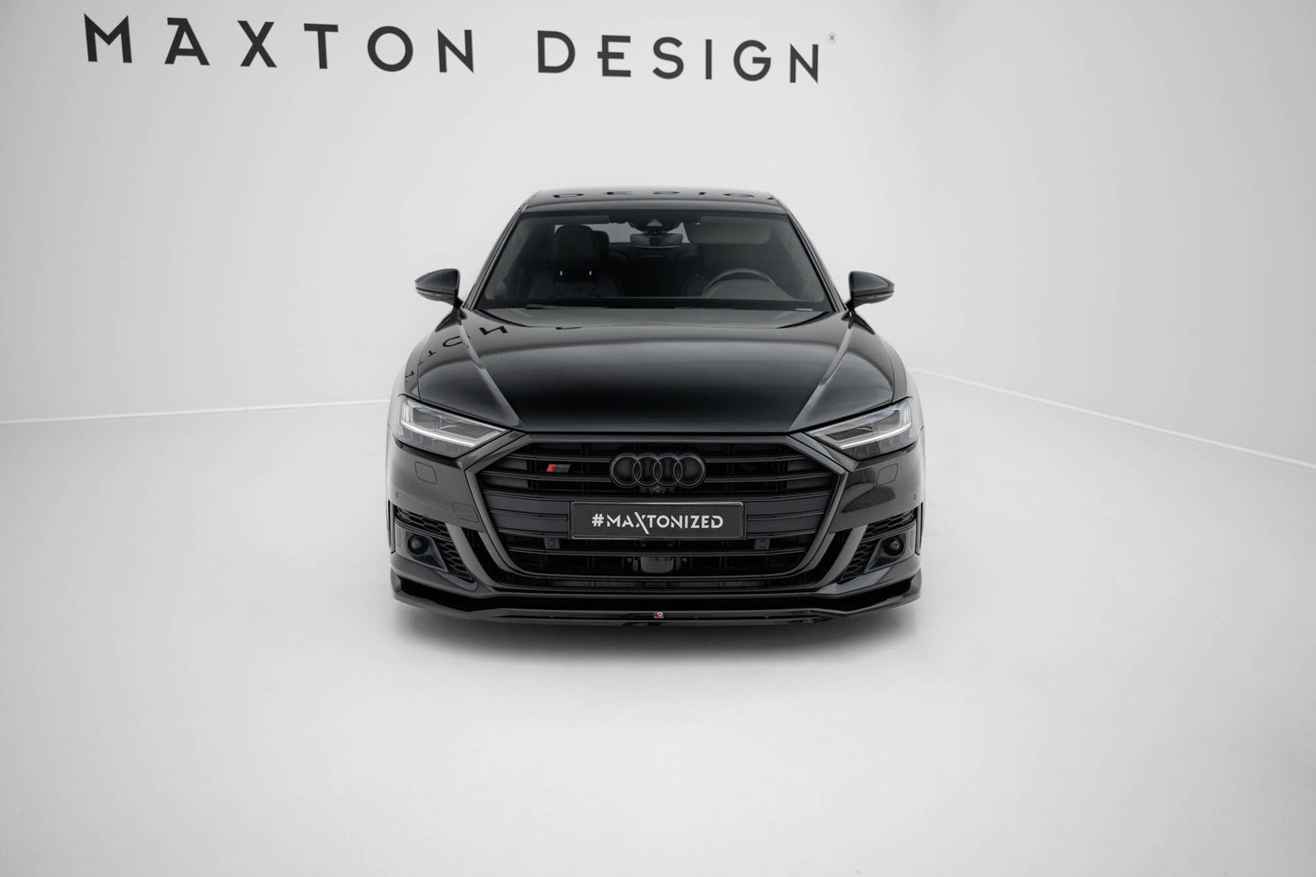 Front Ansatz V.1 für Audi S8 / A8 S-Line D5 schwarz Hochglanz