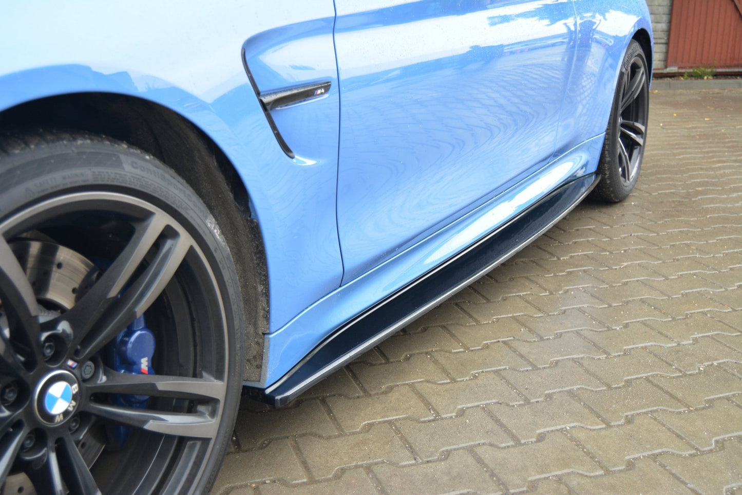 Seitenschweller Ansatz für V.1 für BMW M4 F82 schwarz Hochglanz